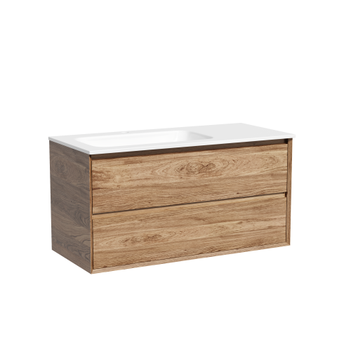 Тумба под раковину Sancos Marmi 2.0 MR2.0100LECH 100х40 подвесная цвет коричневый